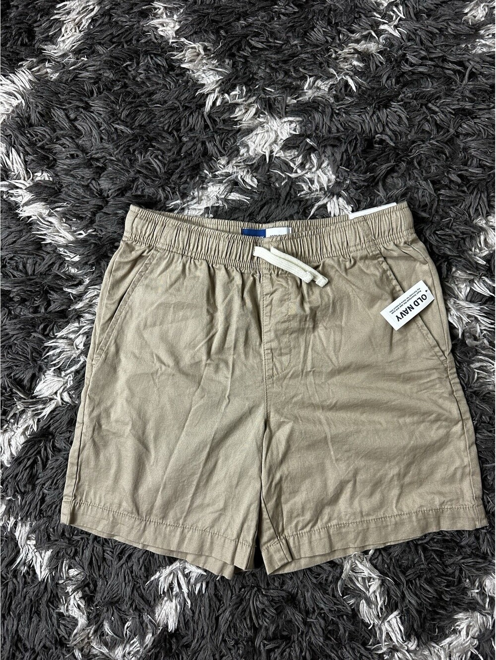 NWT Old Navy Boys XL (14-16) Dock Shorts Khaki Chino Elastic Waist